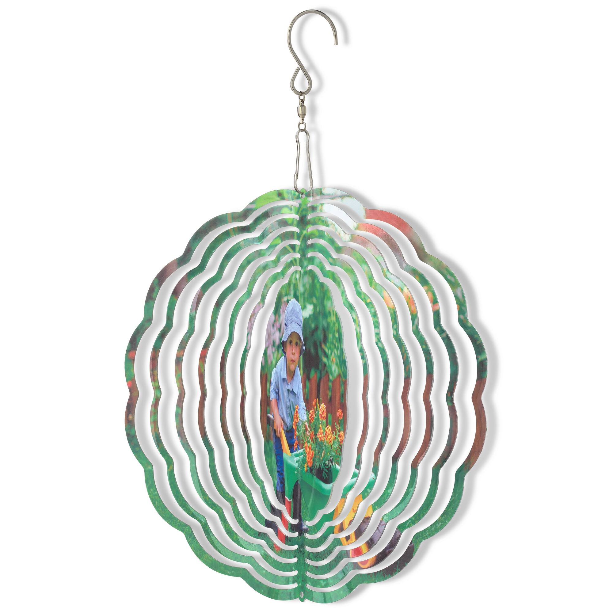 12 Pack: Sublimation Scalloped Wind Spinner by Make Market®